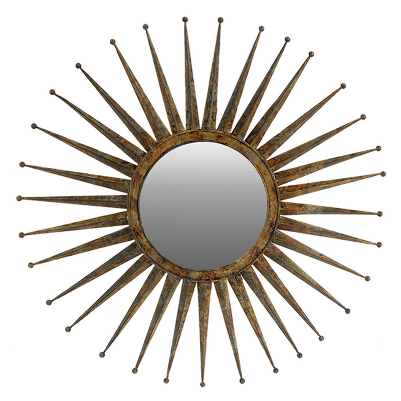 Зеркало-солнце Matahari Mirror Винтажное Темное Золото Зеркало-солнце Matahari Mirror Винтажное Темное Золото в Липецке | Loft Concept