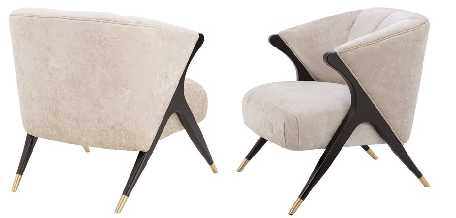 Кресло Eichholtz Chair Pavone White Кресло Eichholtz Chair Pavone White - Loft-Concept в Липецке