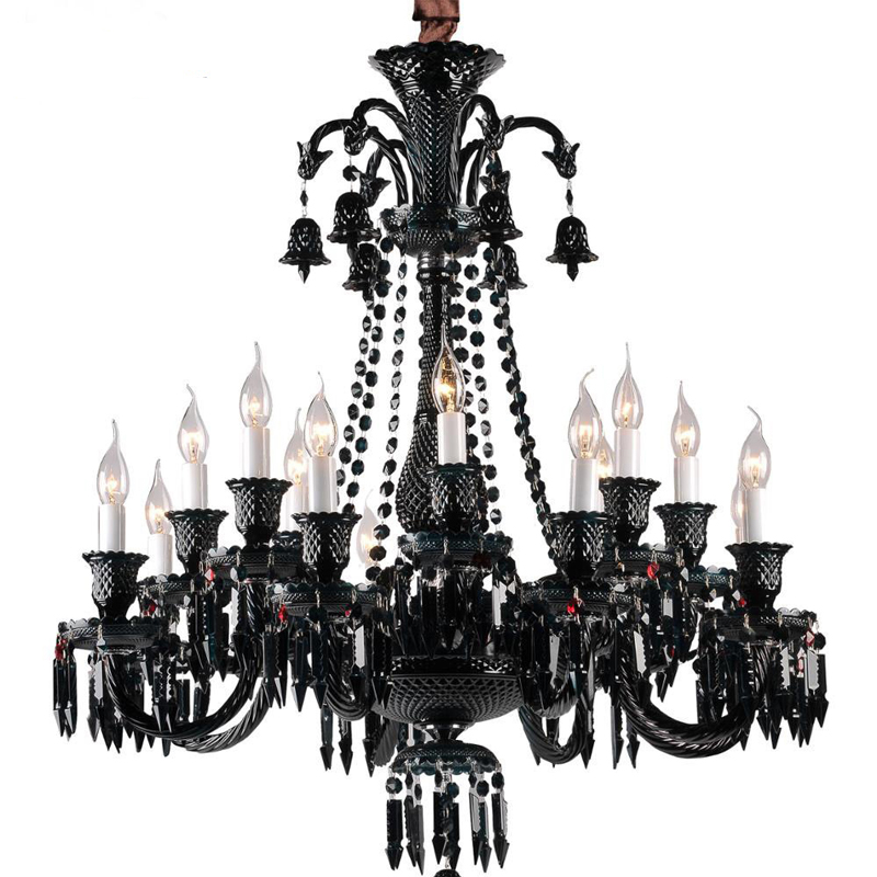 Люстра BACCARAT Zenith Midnight Chandelier 18 Черный Люстра BACCARAT Zenith Midnight Chandelier 18 Черный в Липецке | Loft Concept