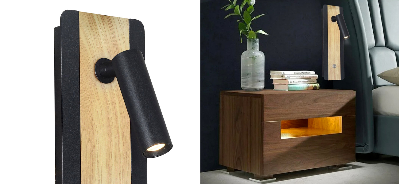 Бра с поворотным спотом GAVIN WOOD Light - фото