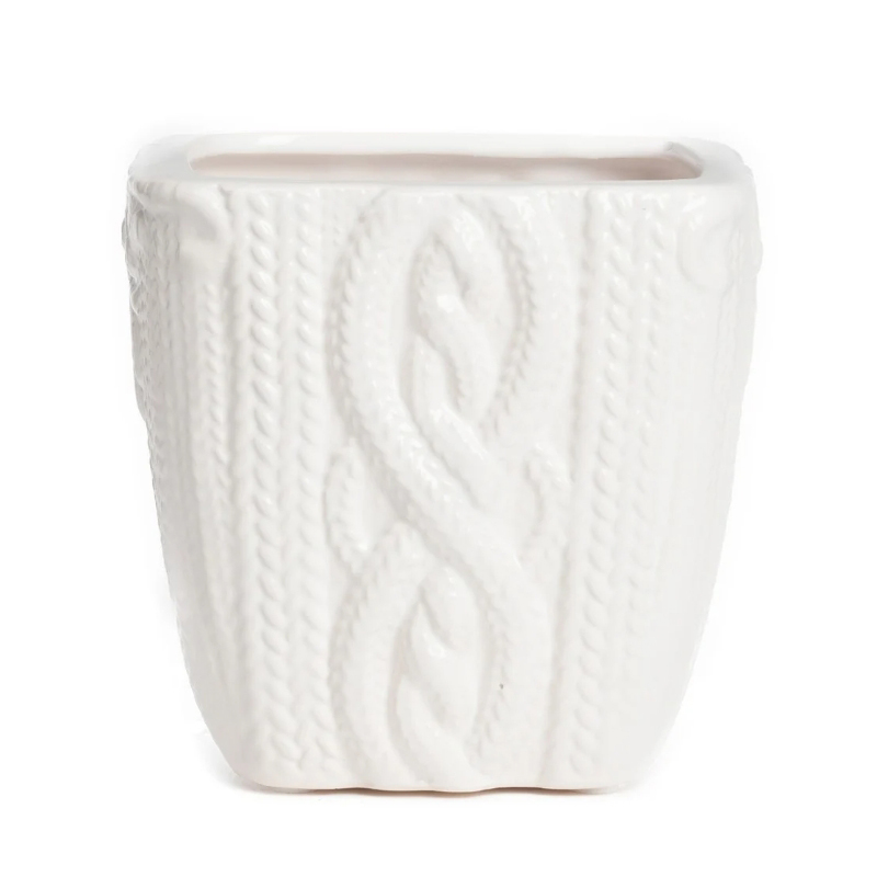 Ваза Knitted Pattern Белый Ваза Knitted Pattern Белый в Липецке | Loft Concept