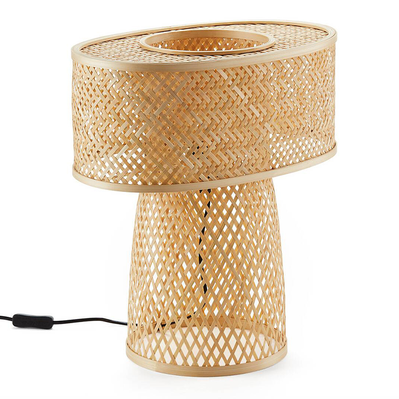 Настольная лампа Maren Wicker Table lamp Бежевый Настольная лампа Maren Wicker Table lamp Бежевый в Липецке | Loft Concept