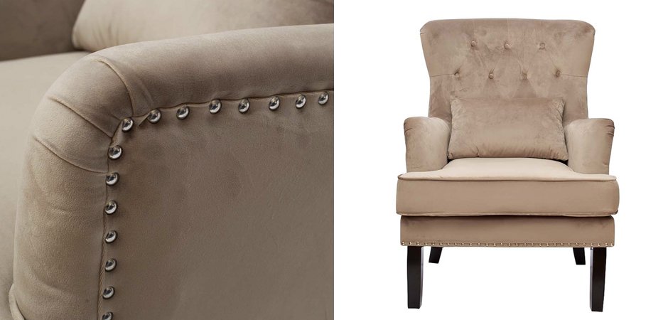 Кресло Stony Brook Chair Beige Кресло Stony Brook Chair Beige - Loft-Concept в Липецке