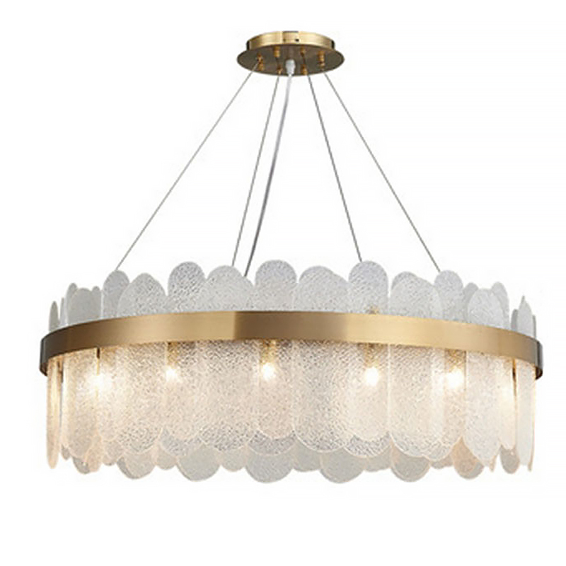 Люстра Blount Chandelier Raised Латунь Прозрачный Люстра Blount Chandelier Raised Латунь Прозрачный в Липецке | Loft Concept