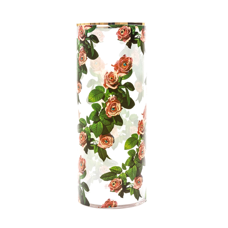 Ваза Seletti Roses Big Прозрачный Золотой Зеленый Ваза Seletti Roses Big Прозрачный Золотой Зеленый в Липецке | Loft Concept