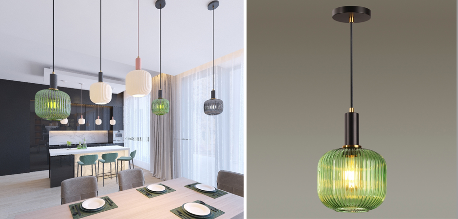 Подвесной светильник Ferm Living chinese lantern Green Подвесной светильник Ferm Living chinese lantern Green - Loft-Concept в Липецке