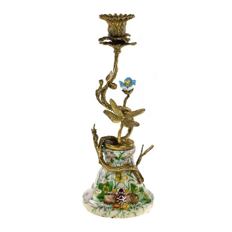 Подсвечник Curly Flower Bronze Мульти Бронза Подсвечник Curly Flower Bronze Мульти Бронза в Липецке | Loft Concept