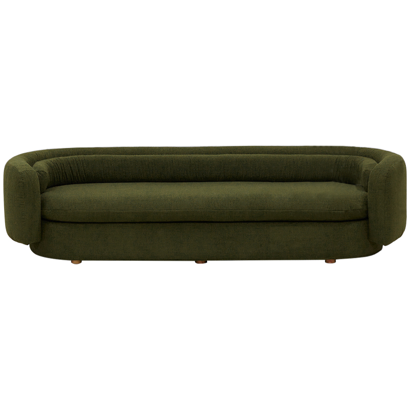 Диван Everard Green Sofa Зеленый Коричневый Диван Everard Green Sofa Зеленый Коричневый в Липецке | Loft Concept