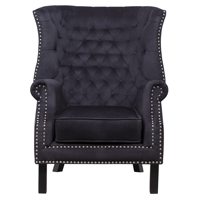 Кресло Charlie Armchair black velour Черный Кресло Charlie Armchair black velour Черный в Липецке | Loft Concept