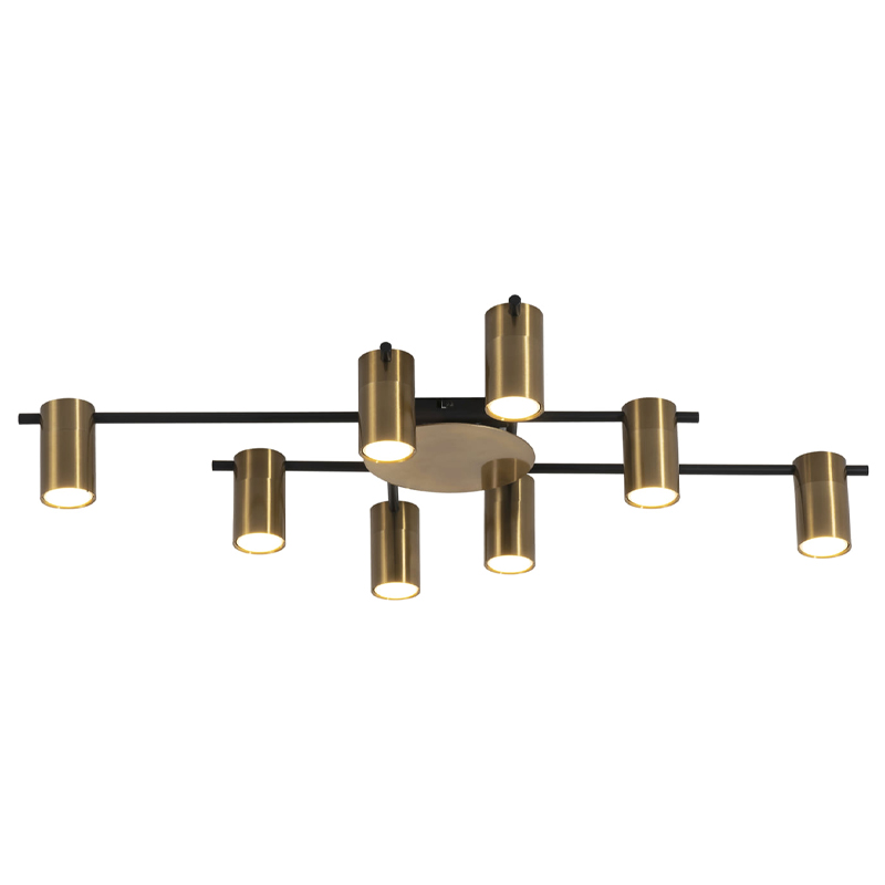 Потолочный светильник Tribes Chandelier Gold Черный Золотой Потолочный светильник Tribes Chandelier Gold Черный Золотой в Липецке | Loft Concept