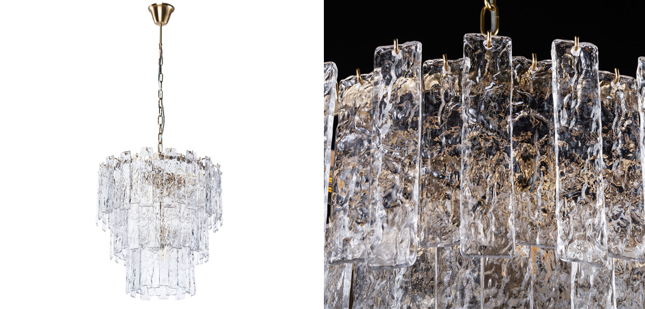 Люстра Iceberg Glass с Рельефным стеклом Люстра Iceberg Glass с Рельефным стеклом - Loft-Concept в Липецке