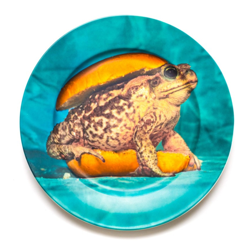 Тарелка Seletti Porcelain Plate Toad Бирюзовый Тарелка Seletti Porcelain Plate Toad Бирюзовый в Липецке | Loft Concept