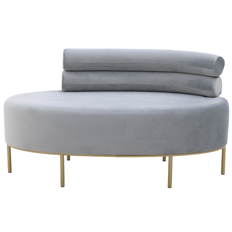 Кушетка Fening Lounge Gray Светло-серый Золотой Кушетка Fening Lounge Gray Светло-серый Золотой в Липецке | Loft Concept