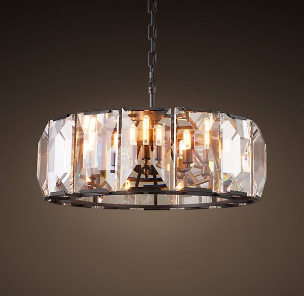 Люстра RH Harlow Crystal Round Chandelier 6 Черный Люстра RH Harlow Crystal Round Chandelier 6 Черный в Липецке | Loft Concept