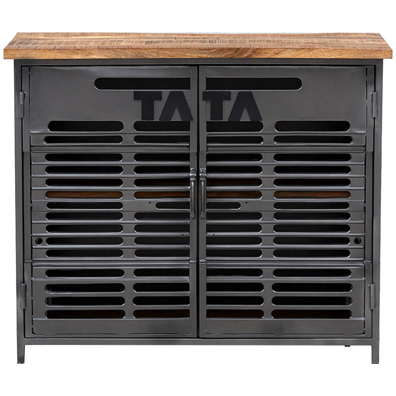 Комод Metal Wood Loft Tata Chest of Drawers Серый Древесина Коричневый Черный Комод Metal Wood Loft Tata Chest of Drawers Серый Древесина Коричневый Черный в Липецке | Loft Concept