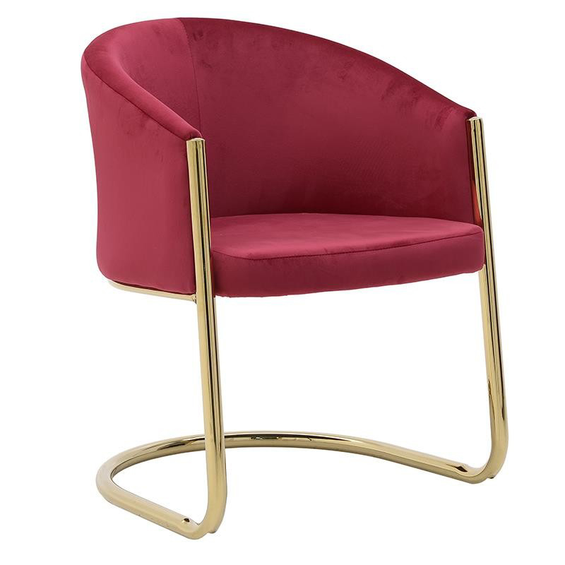 Стул Imelda Chair Crimson Малиновый (Crimson) Глянцевое золото Стул Imelda Chair Crimson Малиновый (Crimson) Глянцевое золото в Липецке | Loft Concept