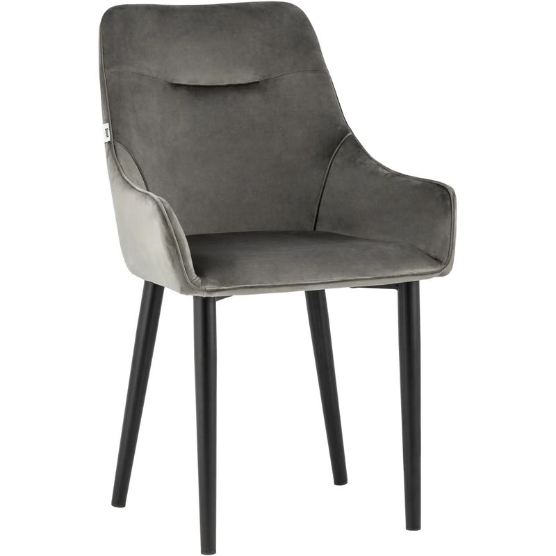 Стул Joan Chair Велюр Графит Графит Черный Стул Joan Chair Велюр Графит Графит Черный в Липецке | Loft Concept