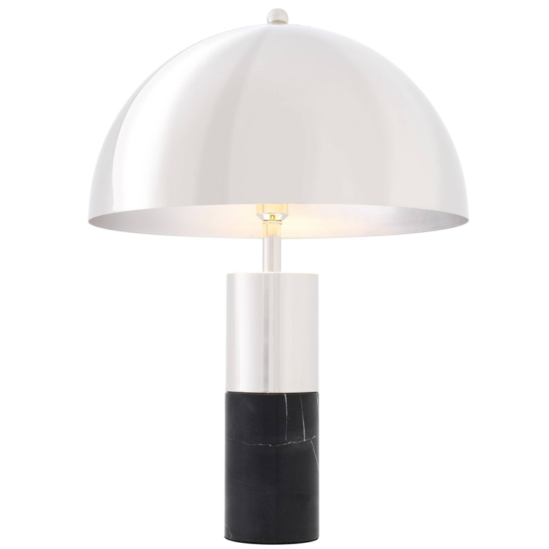 Настольная лампа Eichholtz Table Lamp Flair nickel Никель Черный Настольная лампа Eichholtz Table Lamp Flair nickel Никель Черный в Липецке | Loft Concept