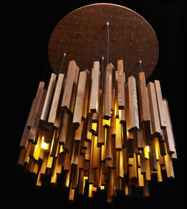 Люстра Wooden September Rain Люстра Wooden September Rain в Липецке | Loft Concept