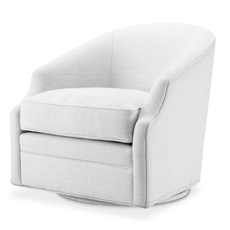 Кресло Eichholtz Swivel Chair Gustav Белый Кресло Eichholtz Swivel Chair Gustav Белый в Липецке | Loft Concept
