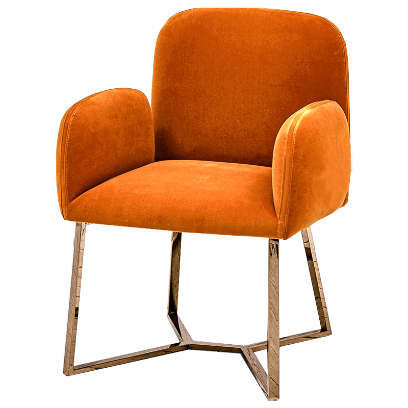 Стул Clifford Stool Orange Оранжевый Розовое золото Стул Clifford Stool Orange Оранжевый Розовое золото в Липецке | Loft Concept