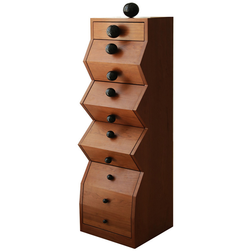 Комод Garton Wooden Forms Chest Of Drawers Коричневый Черный Комод Garton Wooden Forms Chest Of Drawers Коричневый Черный в Липецке | Loft Concept