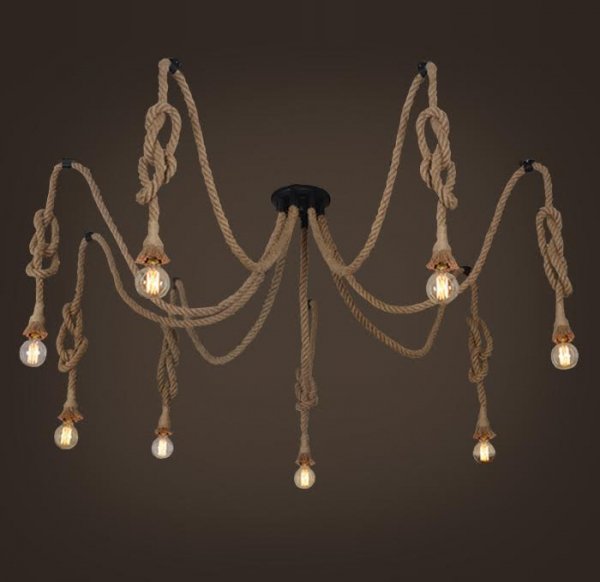 Подвесной светильник Rope Octopus Подвесной светильник Rope Octopus в Липецке | Loft Concept