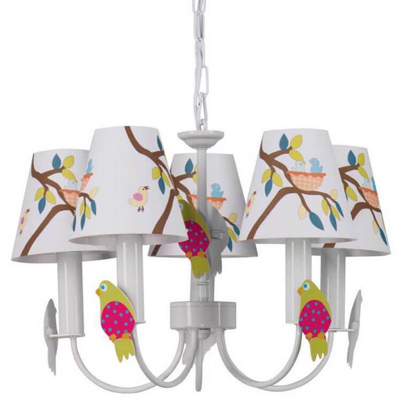 Люстра Сolored Nestlings Chandelier Мульти Белый Люстра Сolored Nestlings Chandelier Мульти Белый в Липецке | Loft Concept