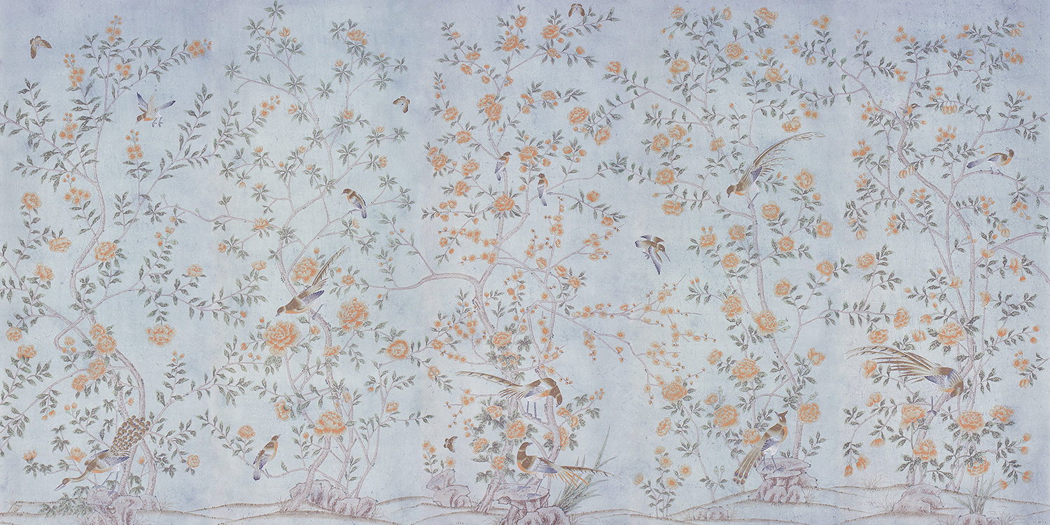 Обои ручная роспись Chatsworth Blue - фото