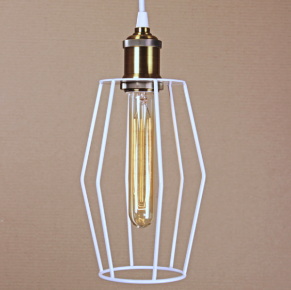 Подвесной светильник Wire Cage Pendant Spauk White Белый Подвесной светильник Wire Cage Pendant Spauk White Белый в Липецке | Loft Concept