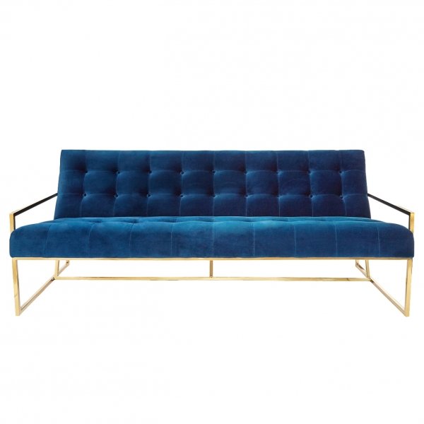 Софа Navy Velvet Apartment Sofa Софа Navy Velvet Apartment Sofa в Липецке | Loft Concept