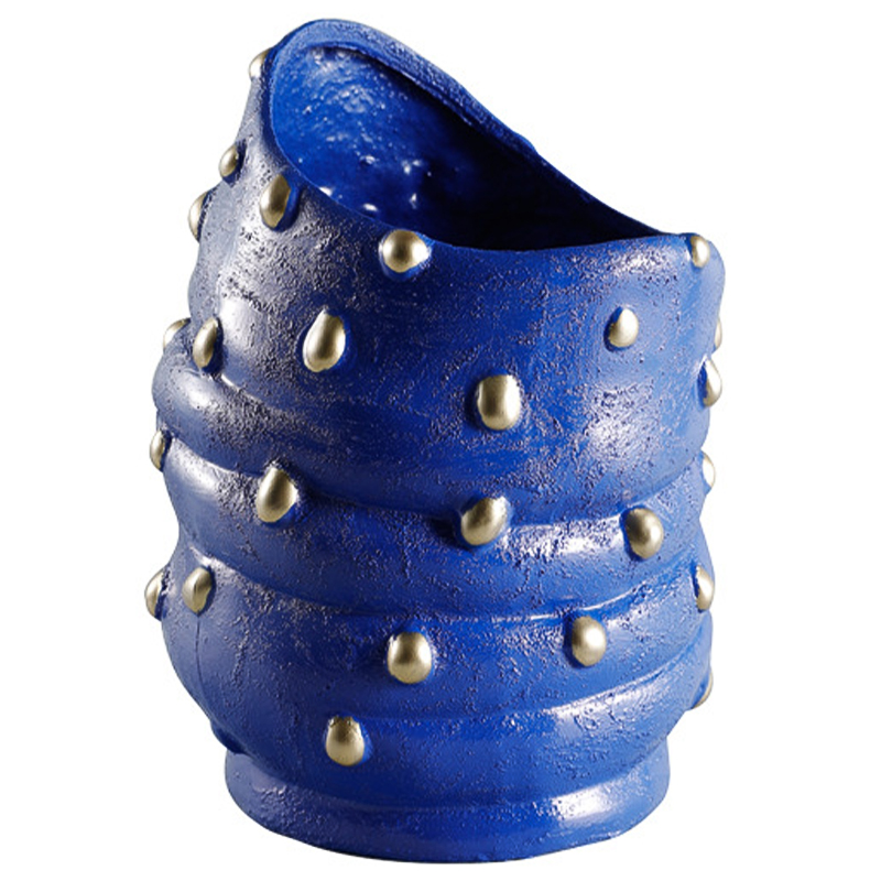 Ваза Molecule Collection Vase Blue Gold Синий Золотой Ваза Molecule Collection Vase Blue Gold Синий Золотой в Липецке | Loft Concept