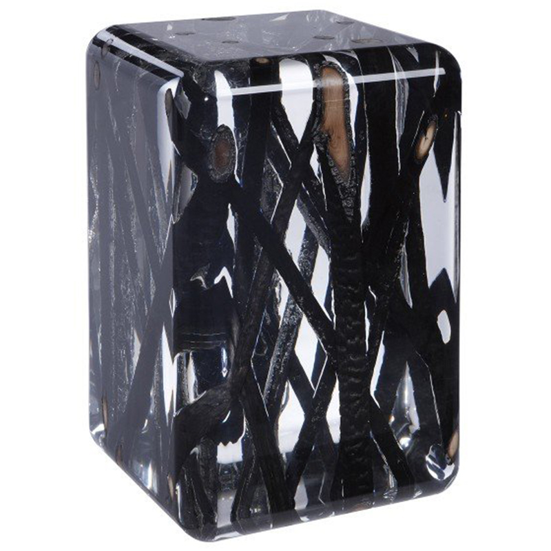 Дизайнерский Стол KISIMI ICE burned Occasional table Прозрачный Черный Дизайнерский Стол KISIMI ICE burned Occasional table Прозрачный Черный в Липецке | Loft Concept