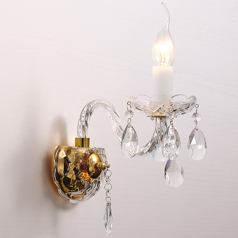 Бра Melisa Sconce One Глянцевое золото Прозрачный в Липецке | Loft Concept 