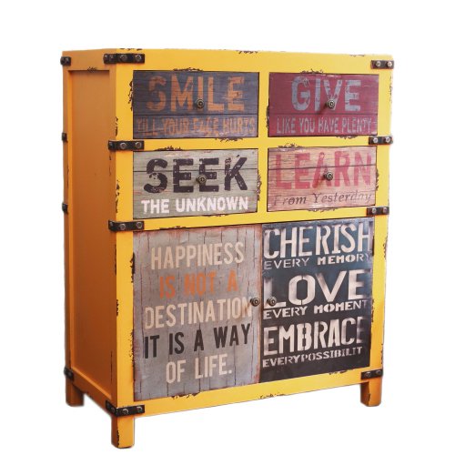 Комод Container Give a smile Желтый Мульти Комод Container Give a smile Желтый Мульти в Липецке | Loft Concept