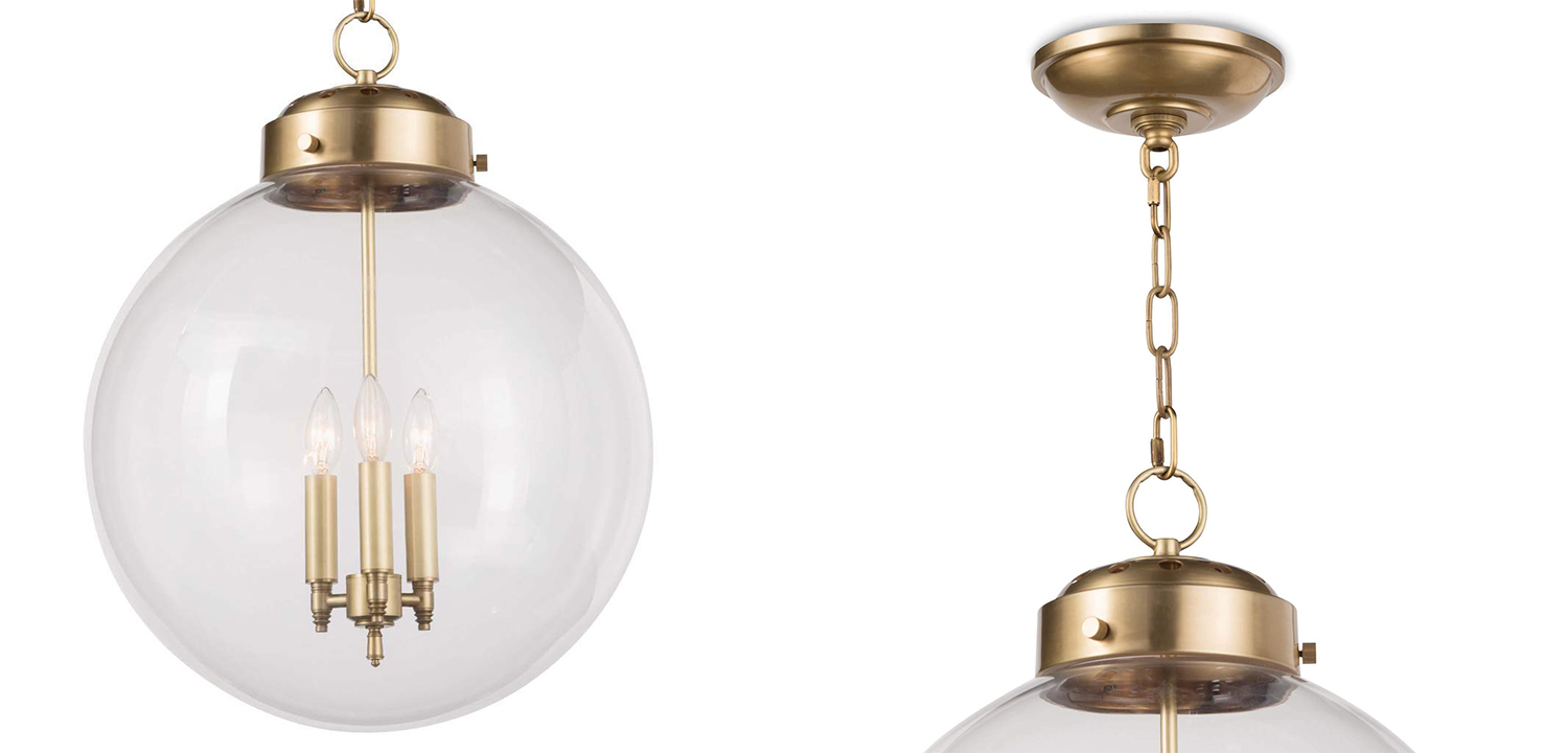 Подвесной светильник Conor Globe Hanging lamp Gold - фото №1