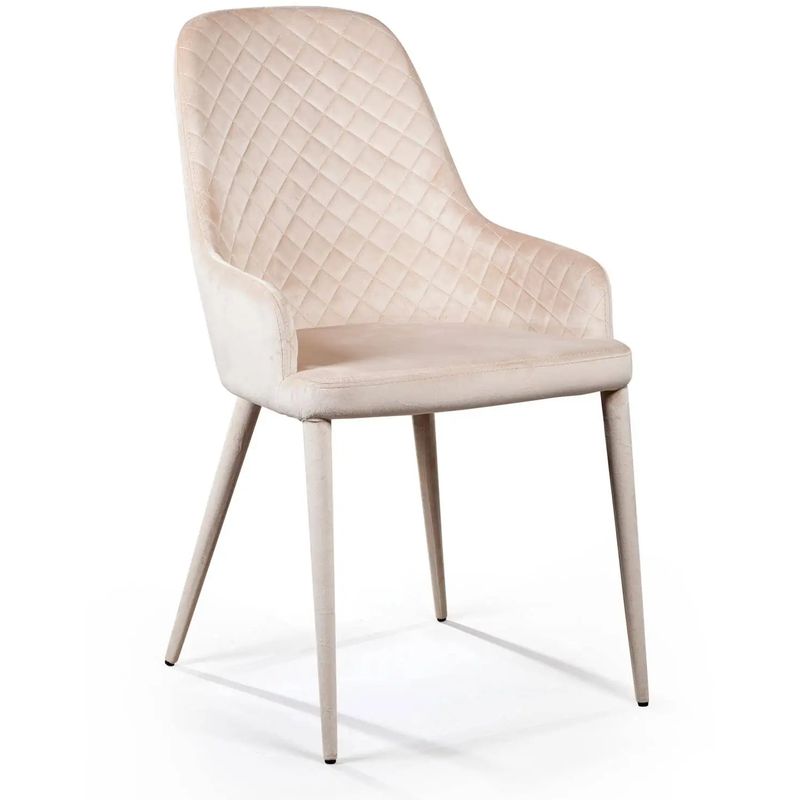 Стул Douglas Rhombus Chair Бежевый Велюр Бежевый Стул Douglas Rhombus Chair Бежевый Велюр Бежевый в Липецке | Loft Concept