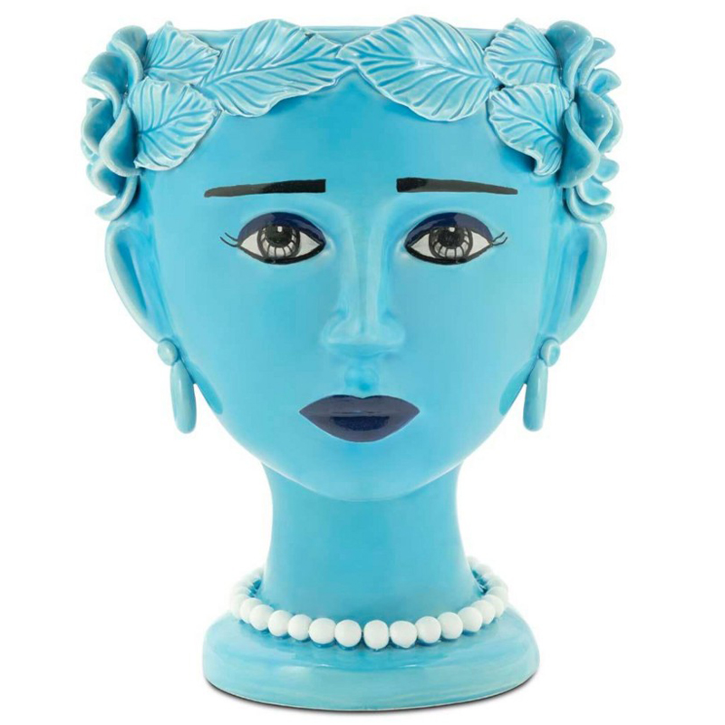 Ваза Vase Selva Blissful Turquoise Бирюзовый Ваза Vase Selva Blissful Turquoise Бирюзовый в Липецке | Loft Concept
