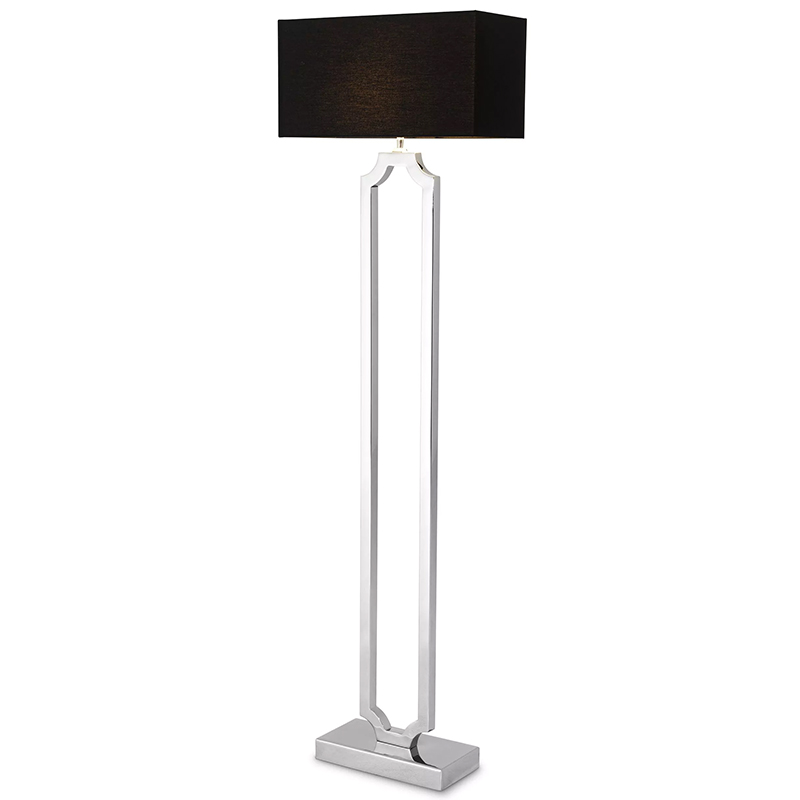 Торшер Eichholtz Floor Lamp Sterlington Никель Черный Торшер Eichholtz Floor Lamp Sterlington Никель Черный в Липецке | Loft Concept