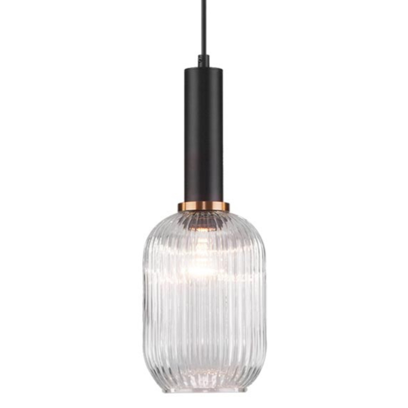 Светильник Ferm Living chinese lantern Сlear II Прозрачное Стекло Черный Светильник Ferm Living chinese lantern Сlear II Прозрачное Стекло Черный в Липецке | Loft Concept