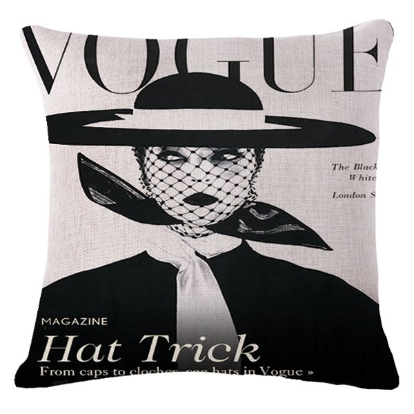 Декоративная подушка VOGUE II Черно-белый Декоративная подушка VOGUE II Черно-белый в Липецке | Loft Concept