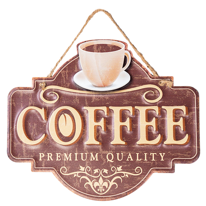 Аксессуар на стену Coffee Premium Quality II Коричневый винтаж Аксессуар на стену Coffee Premium Quality II Коричневый винтаж в Липецке | Loft Concept