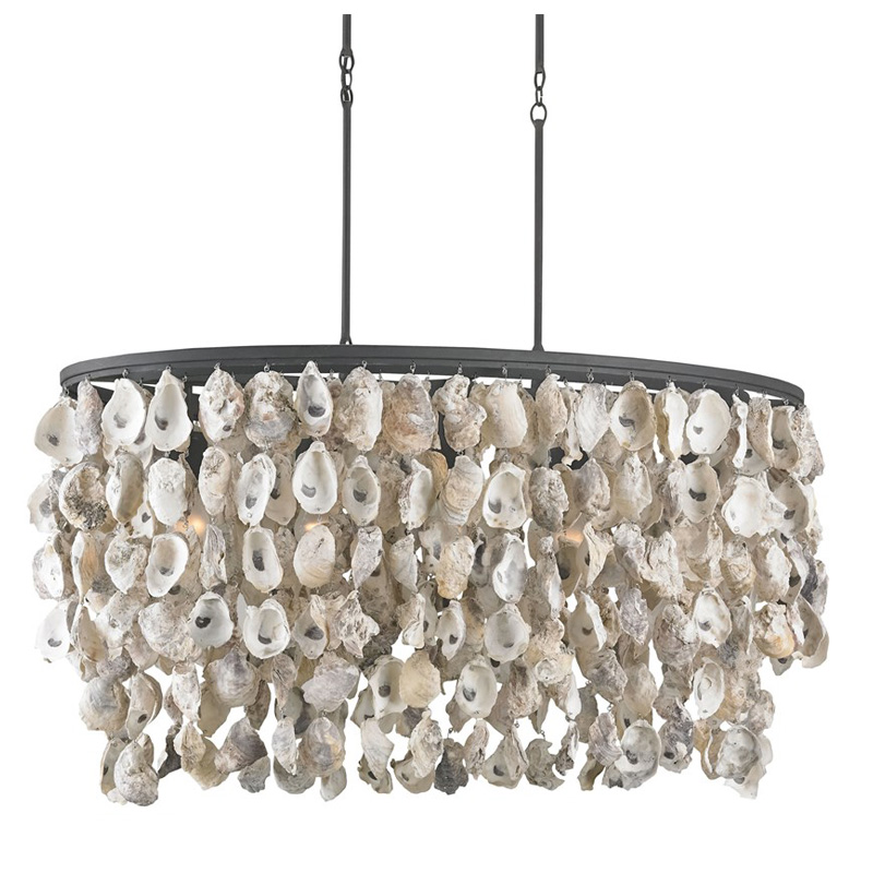 Люстра из натуральных ракушек Stillwater Oval Chandelier Люстра из натуральных ракушек Stillwater Oval Chandelier в Липецке | Loft Concept