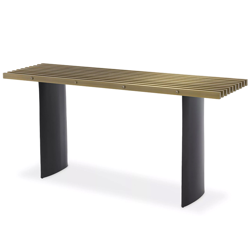Консоль Eichholtz Console Table Vauclair Латунь Черный Консоль Eichholtz Console Table Vauclair Латунь Черный в Липецке | Loft Concept