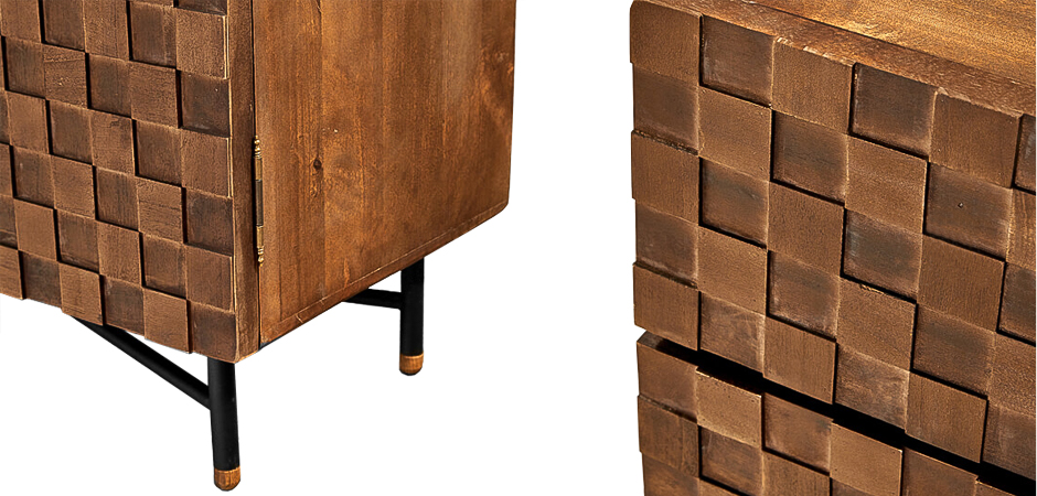 Комод в стиле Лофт Cells Wood Commode Комод в стиле Лофт Cells Wood Commode - Loft-Concept в Липецке