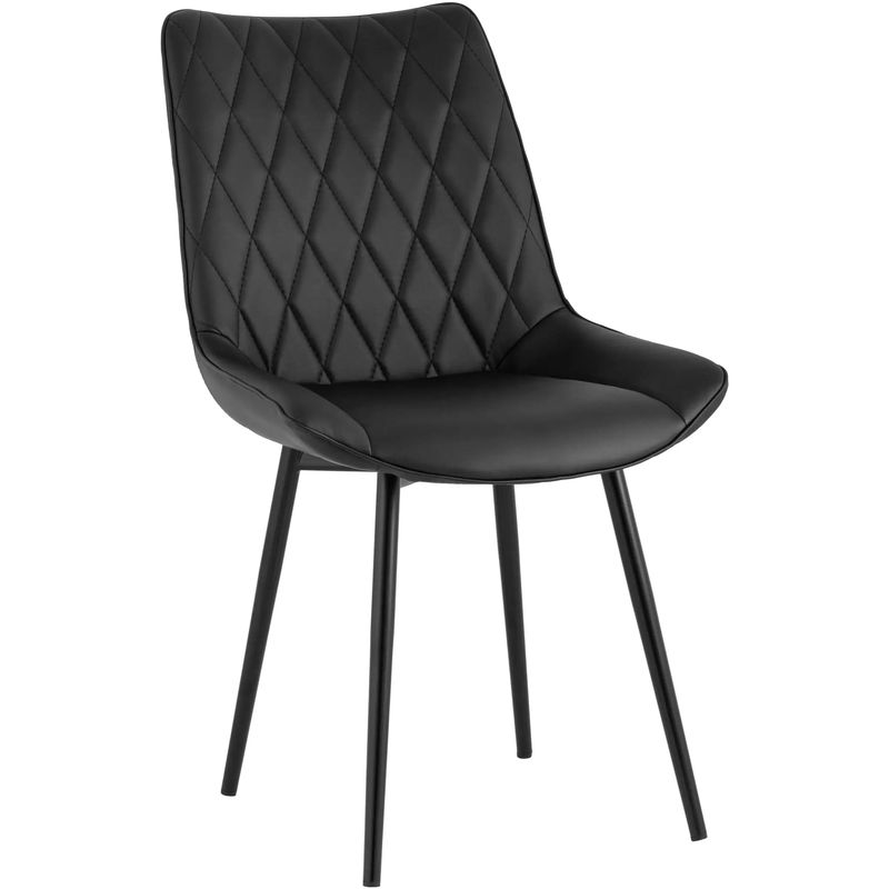 Стул Seoul S Chair Черная Экокожа Черный Стул Seoul S Chair Черная Экокожа Черный в Липецке | Loft Concept