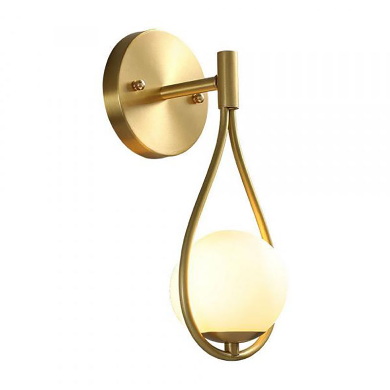 Бра Drop Pearls с Плафоном Gold Золотой Белый Бра Drop Pearls с Плафоном Gold Золотой Белый в Липецке | Loft Concept