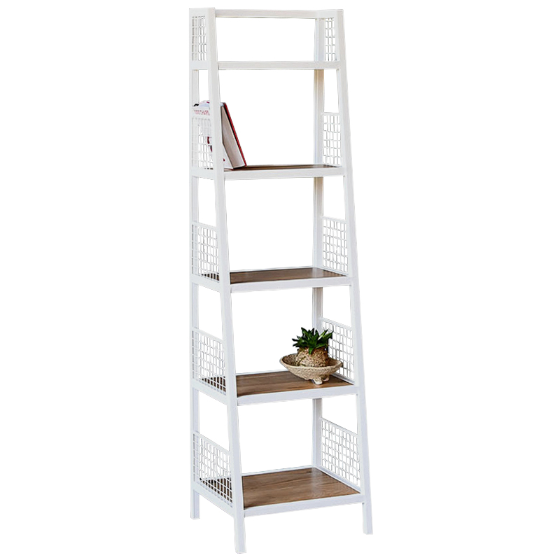 Стеллаж Kiyan Industrial Metal Rust Rack Белый Древесина Стеллаж Kiyan Industrial Metal Rust Rack Белый Древесина в Липецке | Loft Concept