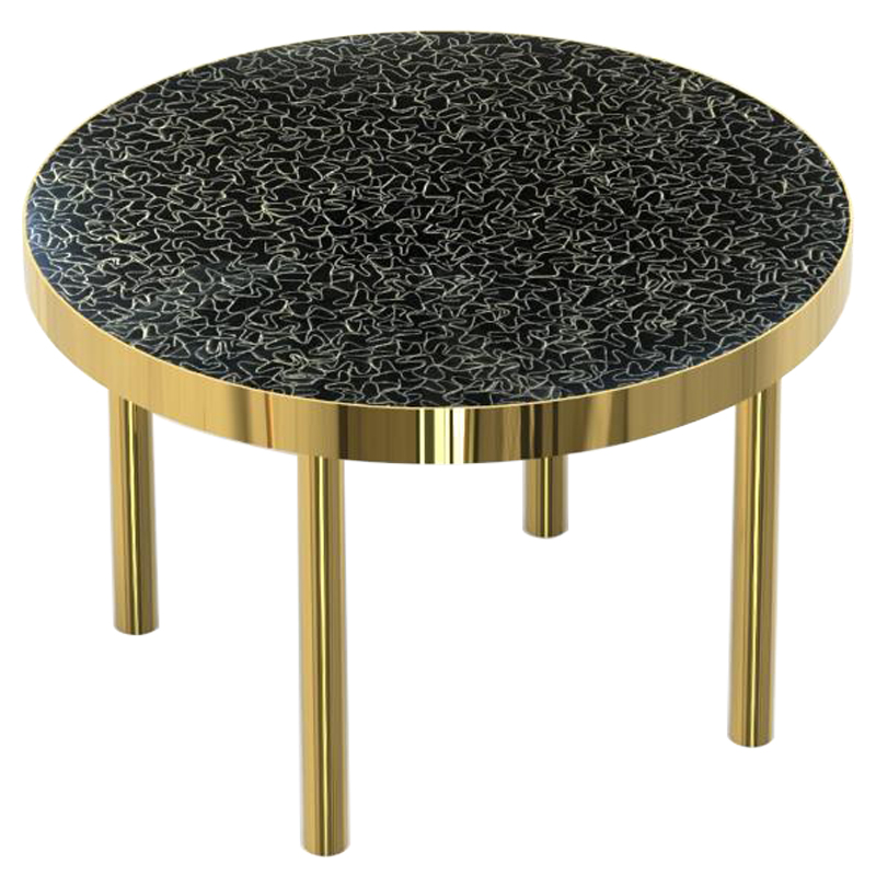 Журнальный столик BLACK BRASS Черный Латунь Журнальный столик BLACK BRASS Черный Латунь в Липецке | Loft Concept