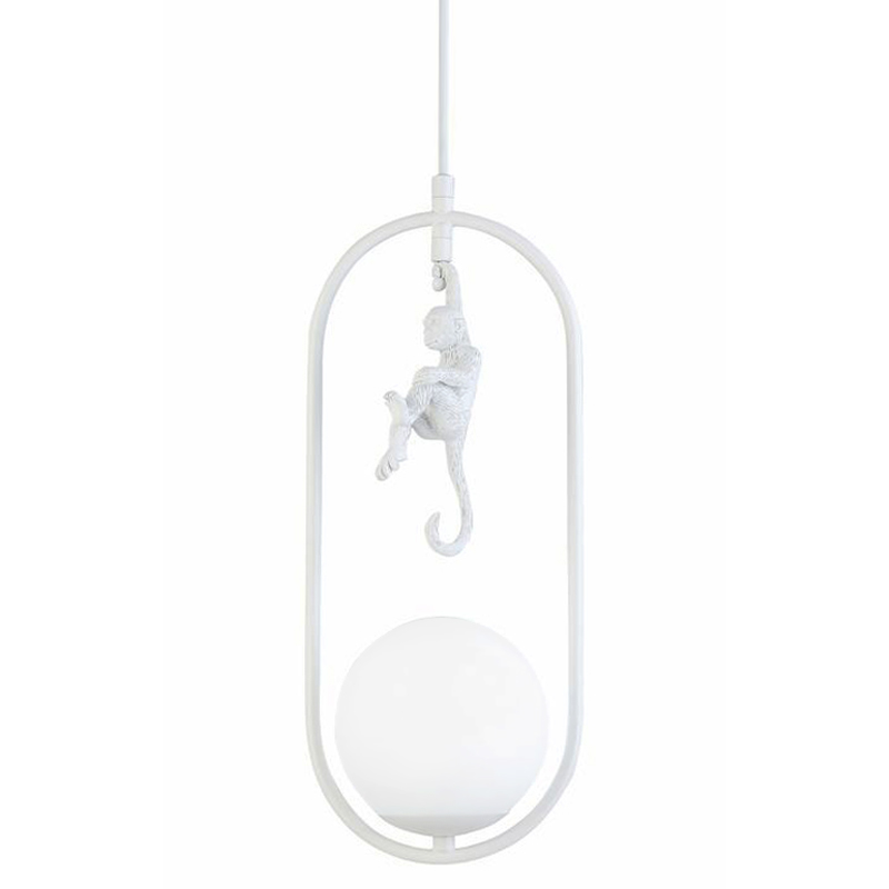 Подвесной светильник Hanging Monkey over Белый Подвесной светильник Hanging Monkey over Белый в Липецке | Loft Concept